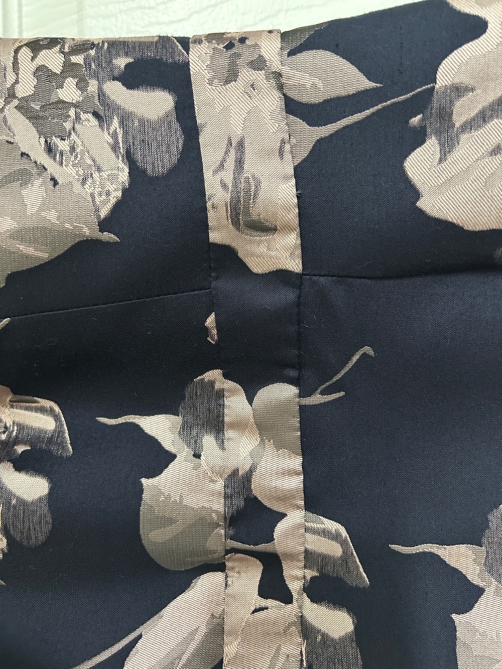 Xscape Navy Maxi Dress with Blush Floral Print - Picture 4 of 9